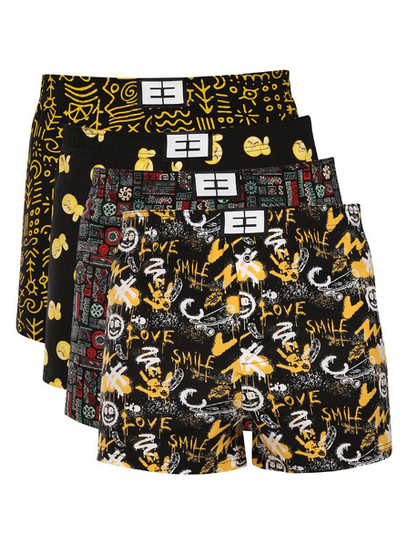 Nedeto Vierpack - Herrenboxershorts Nedeto mehrfarbig
