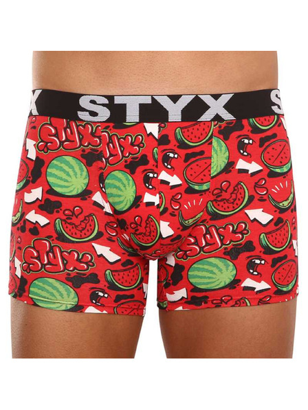 Styx Styx Herren Boxershorts Sport elastisch Wassermelone