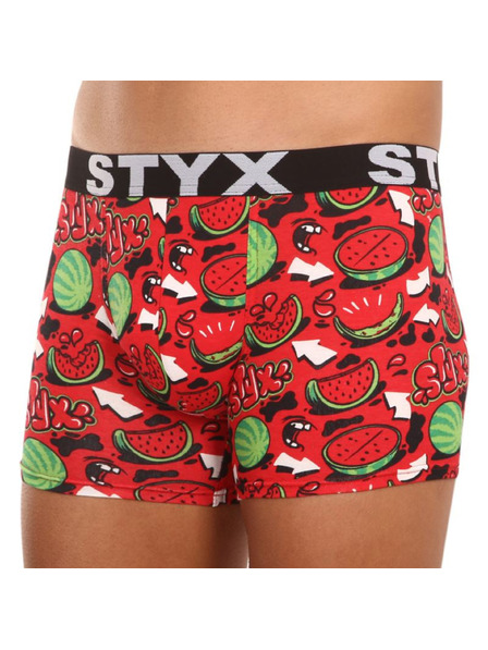 Styx Styx Herren Boxershorts Sport elastisch Wassermelone
