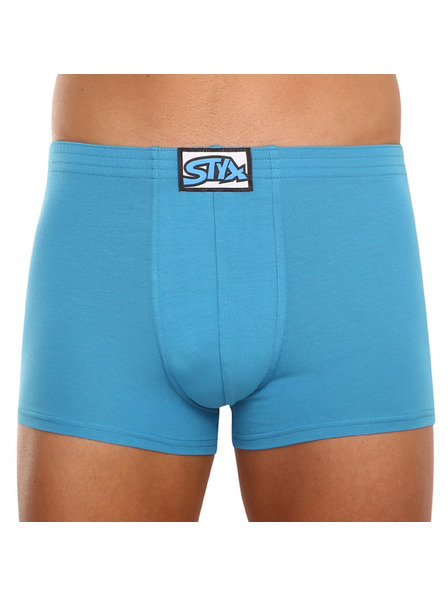 Styx Herrenboxershorts Styx klassischer Gummibund blau