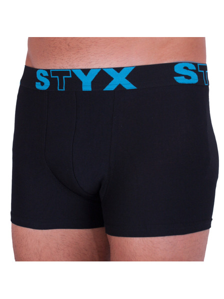 Styx Herrenboxershorts Styx Sportgummibund Übergrößen schwarz
