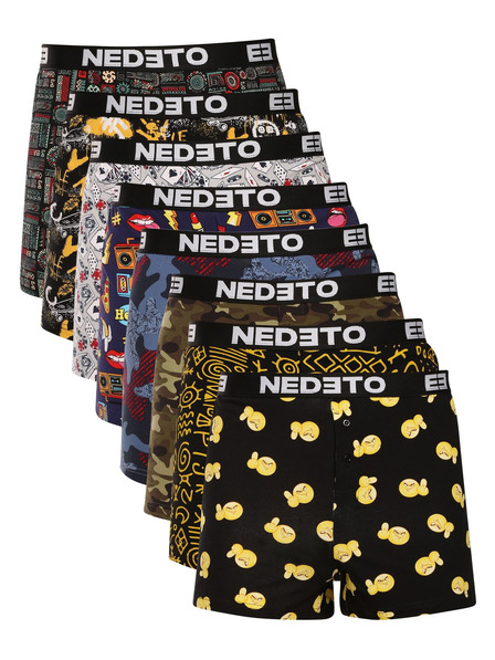 Nedeto Achterpack - Herrenboxershorts Nedeto mehrfarbig