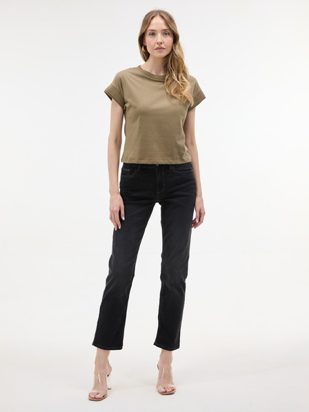 Orsay Dunkelgraue Damen-Straight-Fit-Jeans ORSAY