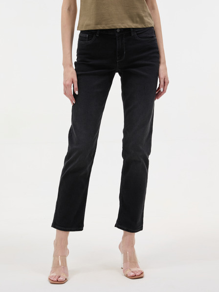 Orsay Dunkelgraue Damen-Straight-Fit-Jeans ORSAY