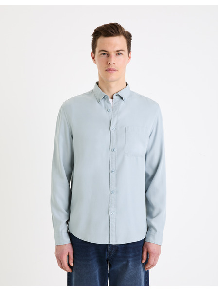 Celio Hellblaues Herrenhemd Celio Gacocel