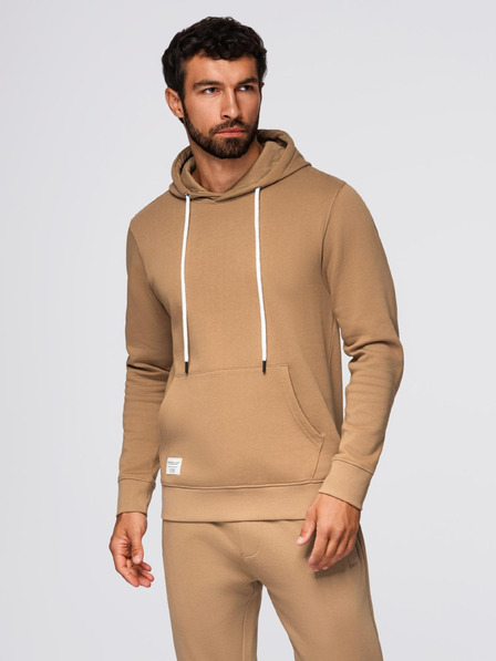 Ombre Clothing Herren-Trainingsanzug Hoodie + Hose regular fit - Kamel V2 Z120 Ombre Clothing