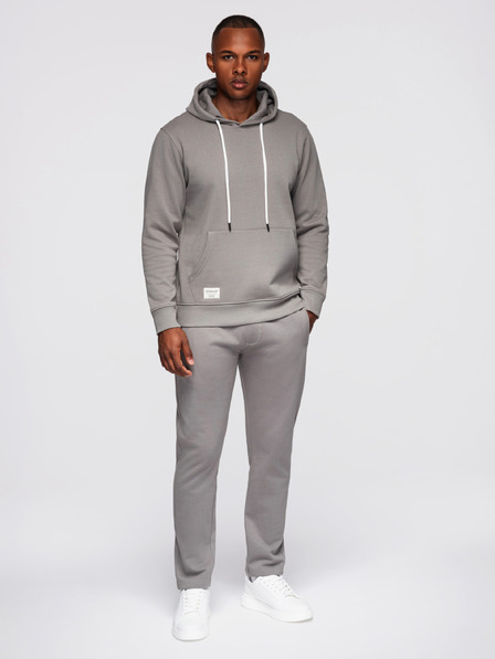 Ombre Clothing Herren-Trainingsanzug: Hoodie + Hose regular fit - grau V8 Z120 Ombre Clothing