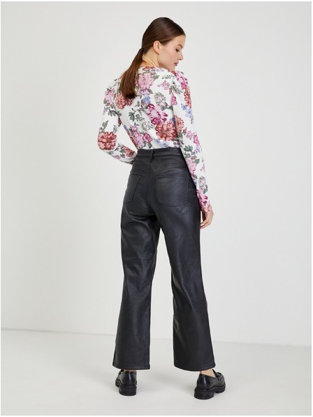 Orsay Weißes Damen T-Shirt mit Blumenmuster ORSAY