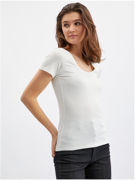 Orsay Weißes Damen-Basic-T-Shirt ORSAY