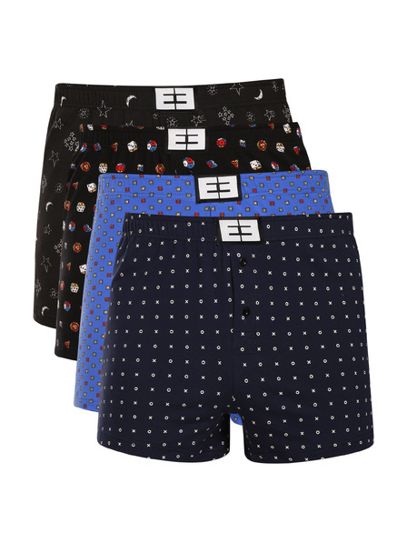 Nedeto Vierpack - Herrenboxershorts Nedeto mehrfarbig