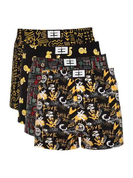 Nedeto Vierpack - Herrenboxershorts Nedeto mehrfarbig