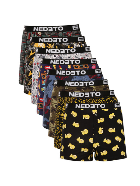 Nedeto Achterpack - Herrenboxershorts Nedeto mehrfarbig