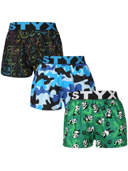 Styx Set aus drei - Kinder-Slip Styx art Sportgummiband mehrfarbig