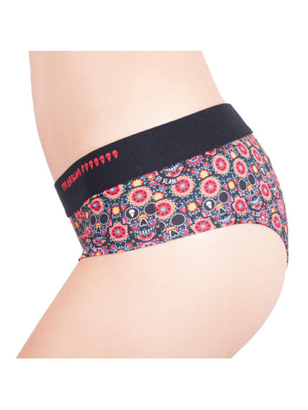 69slam Damenhose 69SLAM Boxer Blume Schädel