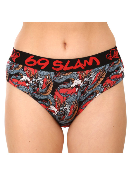 69slam Damenhose 69SLAM Moon Dragon Rot