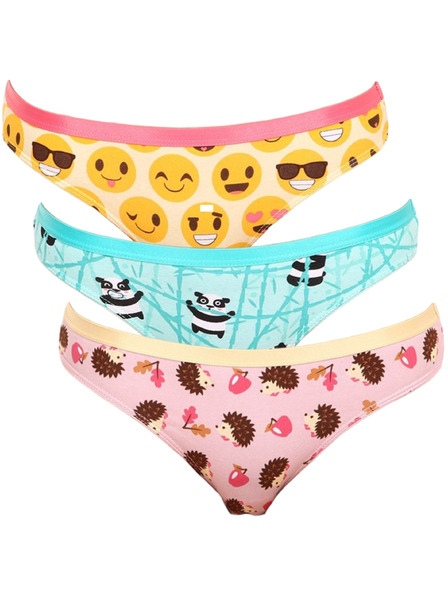 Dedoles Dreier-Set - fröhliche Damen-Slips Dedoles