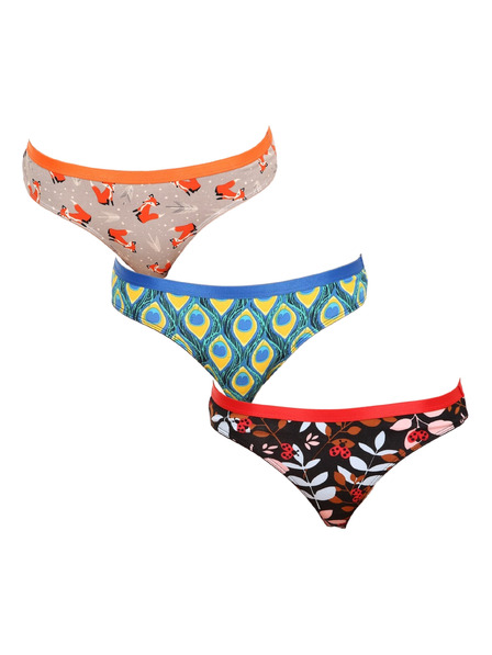 Dedoles Dreier-Set - fröhliche Damen-Slips Dedoles