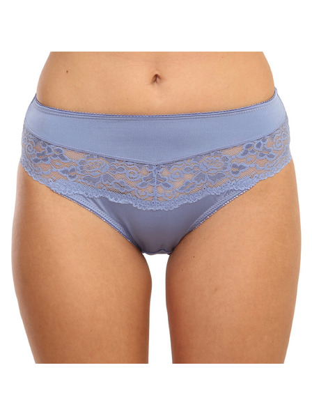 Gina Damen-Slip Gina blau mit Spitze