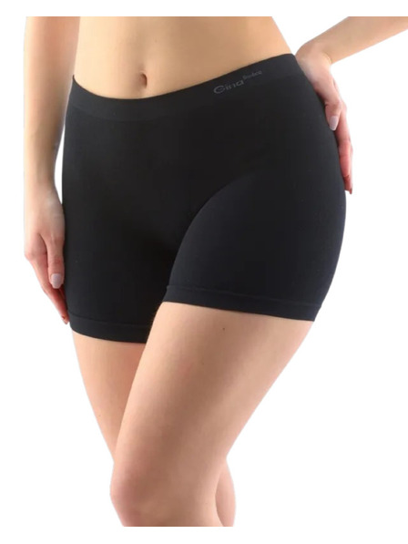 Gina Damen-Nahtlose Boxershorts Gina Bambus schwarz