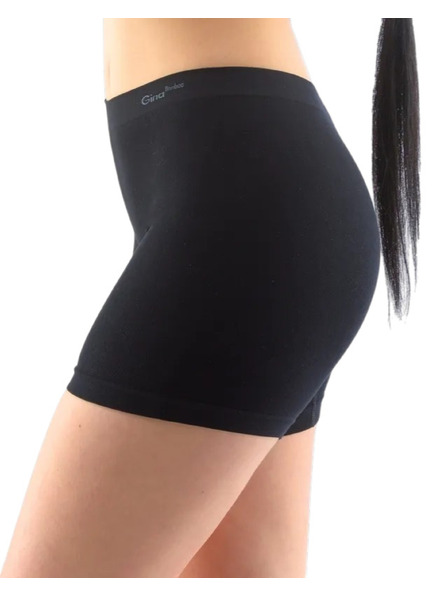 Gina Damen-Nahtlose Boxershorts Gina Bambus schwarz