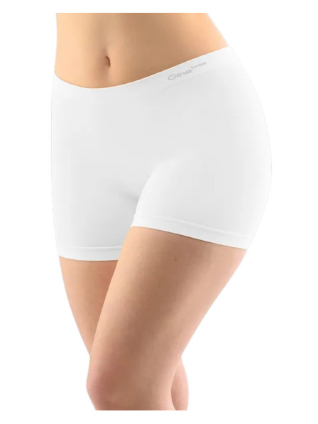 Gina Damen-Nahtlose Boxershorts Gina Bambus weiß