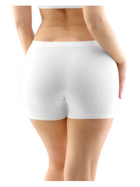 Gina Damen-Nahtlose Boxershorts Gina Bambus weiß