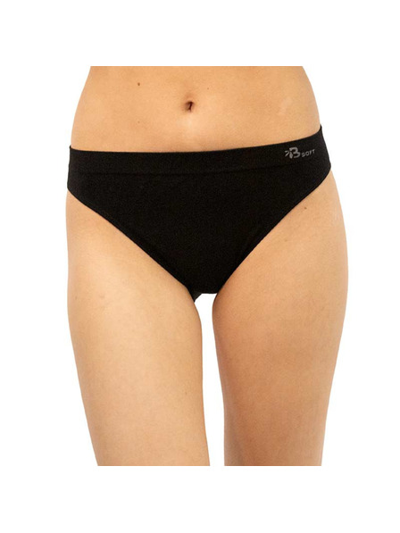 Gina Damen-Slip Gina Bambus schwarz