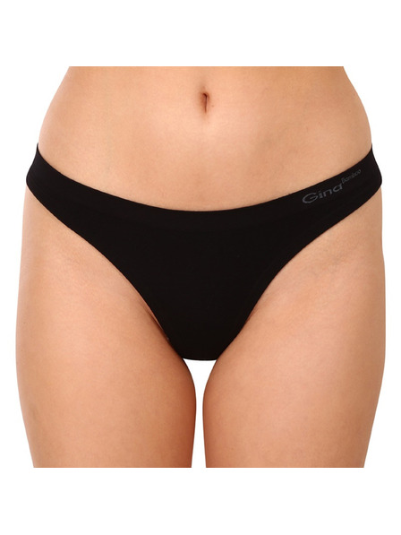 Gina Damen-Tanga Gina Bambus schwarz
