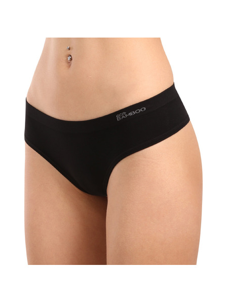Gina Damen-Tanga Gina Bambus schwarz