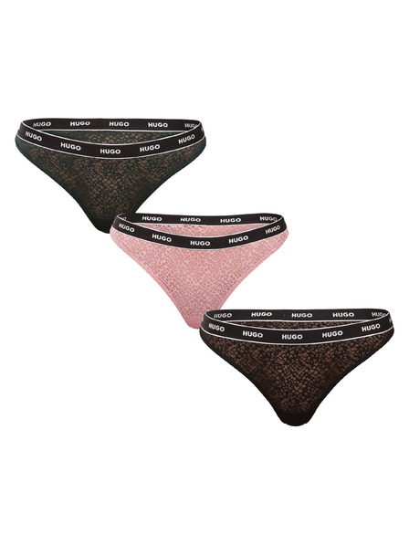HUGO Dreierpack - Damen-Tanga HUGO mehrfarbig