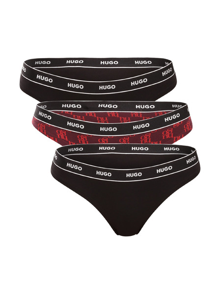 HUGO Dreierpack - Damen-Tanga HUGO mehrfarbig