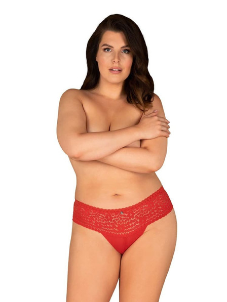 Obsessive Damen Slip Obsessive Übergröße rot