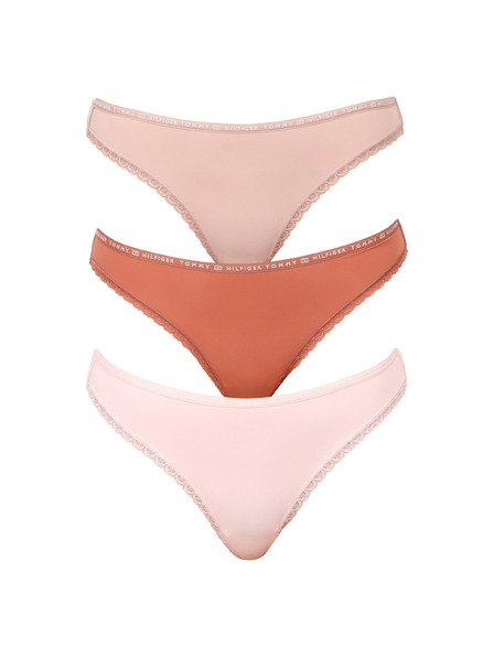 Tommy Hilfiger 3er Set - Damen String Tommy Hilfiger mehrfarbig