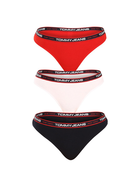 Tommy Hilfiger 3er Set - Damen String Tommy Hilfiger mehrfarbig