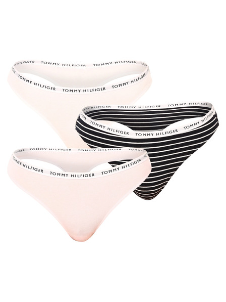 Tommy Hilfiger 3er Set - Damen String Tommy Hilfiger mehrfarbig