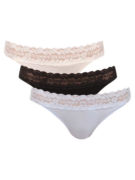 Tommy Hilfiger 3er Set - Damen String Tommy Hilfiger mehrfarbig