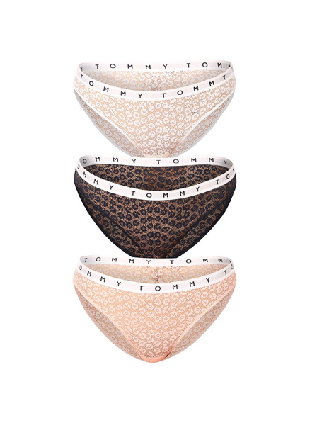 Tommy Hilfiger 3er Set - Damen Slip Tommy Hilfiger mehrfarbig