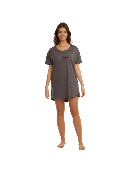 Gina Damen-Maxi-T-Shirt Gina Grau