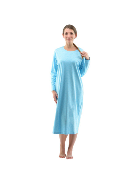 Gina Damen-Nachthemd Gina blau