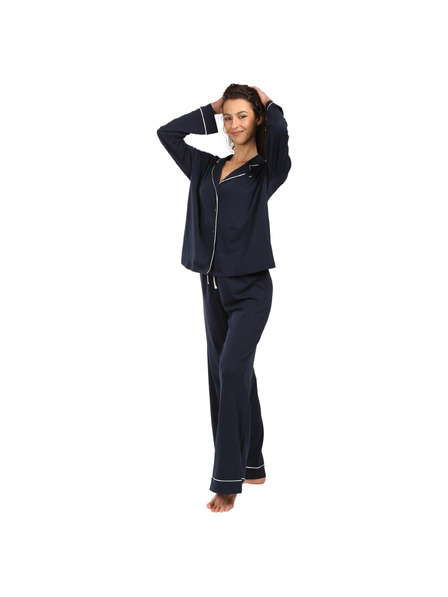Tommy Hilfiger Damen-Pyjama Tommy Hilfiger blau
