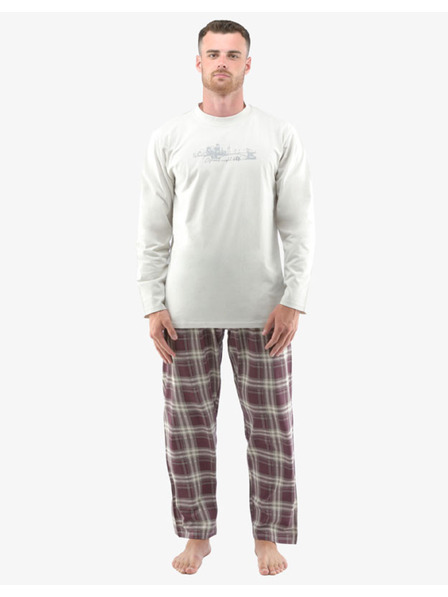 gino Herren-Pyjama Gino Übergröße mehrfarbig