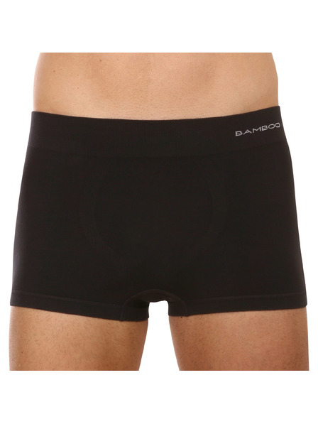 gino Gino Seamless Bamboo Boxershorts für Männer Schwarz