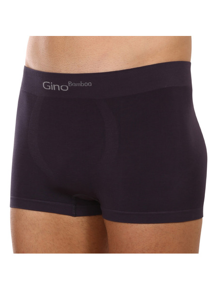 gino Herrenboxershorts Gino nahtlos Bambus grau