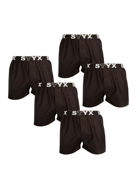 Styx Fünferpack - Herrenslips Styx Sportgummiband schwarz