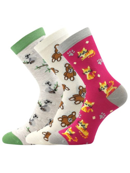 BOMA Dreierpack - Kinder Socken Boma mehrfarbig