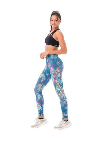 69slam Damen-Leggings 69SLAM BIRD PARADISE RUBY