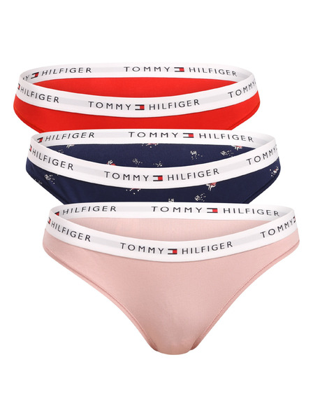 Tommy Hilfiger 3er Set - Damen Slip Tommy Hilfiger mehrfarbig