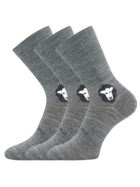 VoXX VoXX Merino-Socken 3er-Set hellgrau