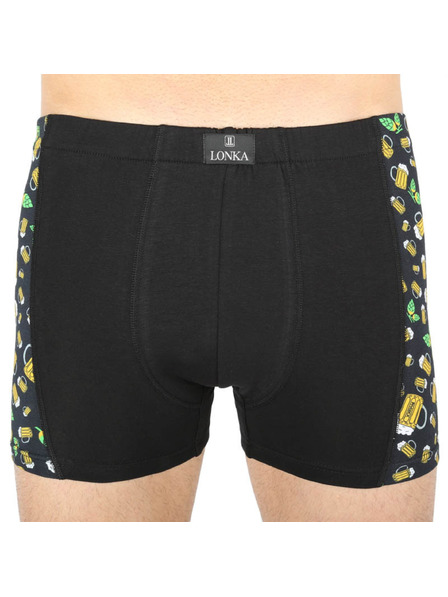 Lonka Herren Boxershorts Lonka schwarz (Kamil beer small)