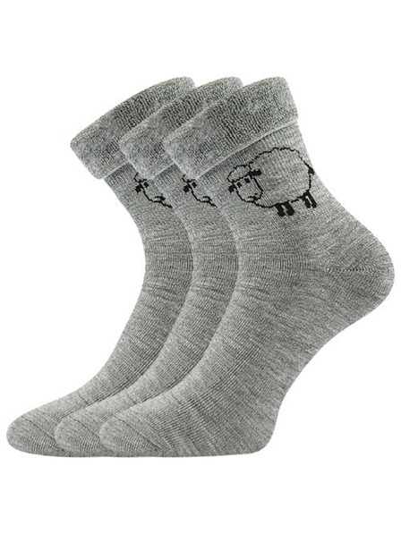 BOMA Dreier-Set - Boma Wollsocken grau (Ovečkana)